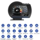 Автомобільний бортовий комп'ютер HUD A501 з подвійною системою OBD2 та GPS, чорний (87283540) - зображення 4