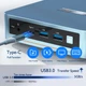 Міні ПК Peladn WI-6 / Intel N100 / RAM 16GB / SSD 512GB / 2 х HDMI / LAN / Wi-Fi 5 / Bluetooth 4.2 / Windows 11 / Блакитний Б/В - зображення 4