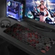 Игровая поверхность (Коврик для мышки) SHLab Black and Red Hexagons SHM-623 (70х30 см) (36654) - изображение 2