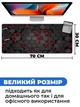 Игровая поверхность (Коврик для мышки) SHLab Black and Red Hexagons SHM-623 (70х30 см) (36654) - изображение 3