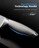 Набір ножів Emojoy KC-KS30 FROST SERIES German Stainless Gray у дерев'яній колоді із вбудованою точилкою 15 предметів - зображення 7