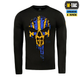 Тактическая M-Tac футболка Месник длинный рукав Black/Yellow/Blue 2XL - изображение 2