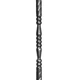 Кованая стойка из витой трубы Артдеко 1000х32х1,5 мм (23.104) - изображение 2