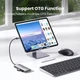 USB-хаб UGREEN CM480 USB-C to 2×USB3.2+2×USB-C Adapter 10G Grey (UGR-30758) - изображение 3