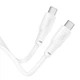 Кабель HOCO X93 Type-C to Type-C 100W 2м TPE connectors White (6931474790729) - изображение 3