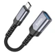Кабель-перехідник HOCO UA24 Type-C male to OTG USB female 3.0 Metal Gray (6942007608848) - зображення 2