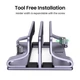 Вертикальная подставка для ноутбука UGREEN LP258 Vertical Laptop Stand Dual-slot Grey (UGR-60643) - изображение 2