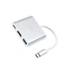 USB-хаб HOCO HB14 Easy use Type-C Adapter Type-C to USB3.0+HDMI+PD Silver (6931474725790) - изображение 3