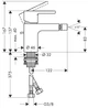 Смеситель для биде HANSGROHE METROPOL S 14262000 - изображение 2