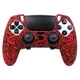 Силиконовый чехол для геймпада PS5 Dualsense Edge (принт пейсли RED) - изображение 1