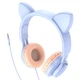 Наушники Hoco W36 Cat Ear Голубой - изображение 2