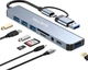 Багатофункціональний USB хаб концентратор 8 в 1 Zevmi 4 USB 3.0 та USB 2.0, 1 портом USB-C, портами Audio та TF/SD - зображення 1