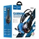 HOCO W105 Joyful Gaming Игровые Наушники с Микрофоном и LED Подсветкой (Черно-Синие) - изображение 6