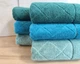 Набор махровых турецких полотенец Zeron 50х90 3 штуки + 70х140 3 штуки Microcotton Kilim Desen - изображение 3