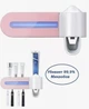 Настінний диспенсер для пасти та щіток зі стерилізатором Toothbrush sterilizer holder LY-575 рожевий - зображення 3
