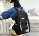 Рюкзак 5 в 1 школьный для девочки OFF-White (набор: рюкзак, шоппер, пенал, сумочка, кошелек), черный - изображение 4