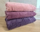 Набор махровых турецких полотенец Zeron 3 штуки 70х140 Microcotton Puanli Desen - изображение 2