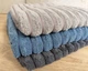 Набор махровых турецких полотенец Zeron 3 штуки 70х140 Microcotton Dalgali Desen - изображение 4