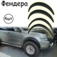 Накладки на арки Фендер Nissan X-Trail ABS пластик універсальні чорний - зображення 1