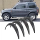 Накладки на арки Фендер Mitsubishi Pajero Mini ABS пластик універсальні чорний - зображення 1