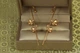 Сережки кафи Xuping Jewelry метелики на стеблі 5,7 см золотисті - зображення 1