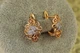 Сережки Xuping Jewelry два листочки в завитках з родієм 1,6 см золотисті - зображення 2