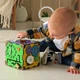 Деревянный бизикубик бизиборд кубик развивающая игрушка для детей малышей девочек мальчиков 15х15х15 см Разноцветный - изображение 4