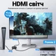 4K HDMI розгалуджувач двонаправлений Bi-Direction Switch на 2 порти Addap HVS-12 переключатель + комутатор 2 в 1 (1095) - зображення 5