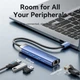 USB-хаб Vention USB3.0 USB 3.0x3/RJ45/USB-C Hub Blue Aluminum Alloy (TGFSB) - зображення 6