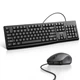 Миша+клавіатура UGREEN Wired Combo Eng/Ru Black (UGR-15217) - изображение 1