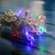 Світлодіодна гірлянда "Брильянти", 5м, 20 LED, режим мерехтіння, 220V, прозорий провід, Мультиколор - зображення 4