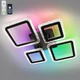 Управляемая светодиодная люстра OVAL ICE RGB 75W 5S SMART 725x500x93мм Черная - изображение 2