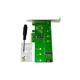 Плата - адаптер контролер Maiwo KT015 PCI-E 4x для SSD M.2 (ключ M NVMe) + SSD M.2 (ключ B SATA3) - зображення 2