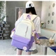 Рюкзак 4 в 1 школьный для девочки G-Bag (набор: рюкзак, шоппер, пенал, сумочка), фиолетовый - изображение 3