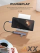 USB HUB (ЮСБ ХАБ) розгалужувач концентратор 4 USB порти з кабелем USB-C 120мм. Ldnio Grey - зображення 5