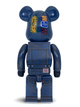 Статуэтка Bearbrick x BAPE x Levis 400% 28 см Medicom Toy Акула в костюме. - изображение 10