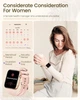 Женские Смарт Часы Розовые Наручные Smart Sensation Pink 2 Ремешки (281459) - изображение 8