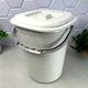 Квадратное пластиковое ведро с крышкой 9 л Белая Роза Smart Алеана - изображение 4