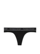 Жіночі трусики Victoria's Secret (24655596586) Logo Cotton Thong XXL чорні - зображення 3