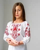 Вишиванка для дівчинки Марічка 3/4 рукав червона 140 - изображение 2