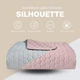 Покрывало на кровать Silhouette 240x260 IDEIA двухстороннее прочная стежка ткани антиаллергенное мята 4841664 - изображение 2