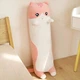 Гигантская мягкая плюшевая игрушка Длинный Кот Батон котейка-подушка 110 см. Цвет: розовый - изображение 2
