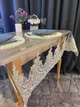 Скатерть силиконовая с королевским кружевом , TRUE-STORE, цвет Золото, прямоугольные 140см х 180см, (СК-ЗП-140х180) - изображение 6