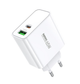 Зарядний пристрій Remax RP-U125 Kiddy Series 1USB+1Type C 65W White - зображення 1