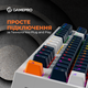 Клавиатура механическая проводная GamePro MK180W Hot-Swap Red Swich TKL RGB White - изображение 15