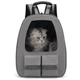 Рюкзак-переноска для котів та собак 41х32х19 CosmoPet CP-36 Gray - зображення 2