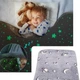 Светящийся в темноте плед плюшевое покрывало Blanket kids Magic Star 150х100 см флисовое одеяло. Цвет: серый - изображение 6