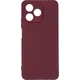 Чехол Fiji Full Soft Premium для Realme Note 50 (RMX3834) противоударный бампер с микрофиброй Bordo - изображение 2