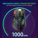 Беспроводная игровая мышь UrChoiceLtd X6 PRO, ультралегкая, сенсор Pixart PAW3325, до 12000 DPI, 2,4G/USB-C, 6 программируемых кнопок, аккумулятор 1000 мАч, для ПК/MAC/PS4/XBOX (черный) - изображение 5