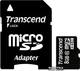 Карта памяти Transcend MicroSDHC 8GB Class 10 + adapter (TS8GUSDHC10) - изображение 1